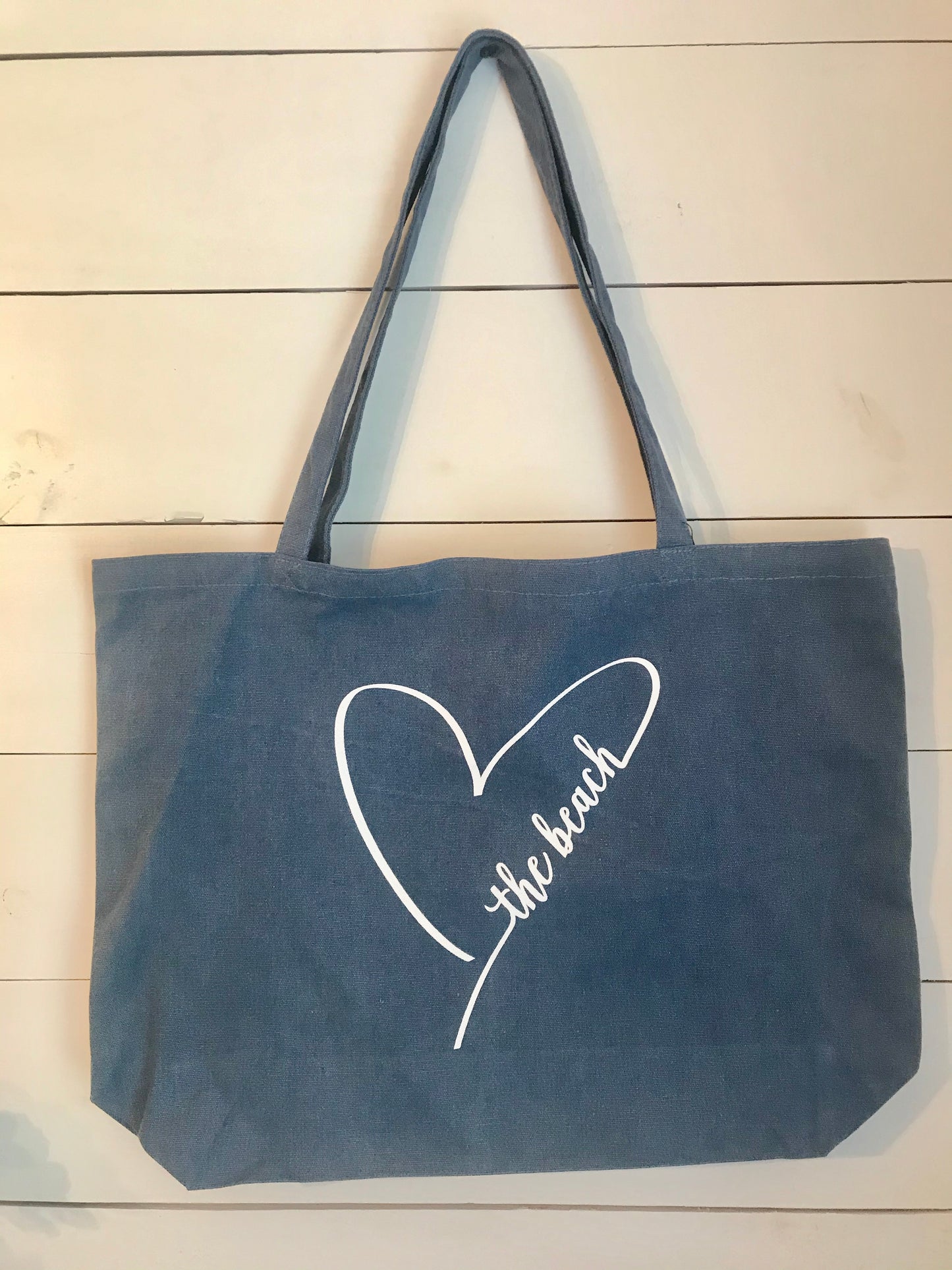 Heart the Beach Canvas Tote