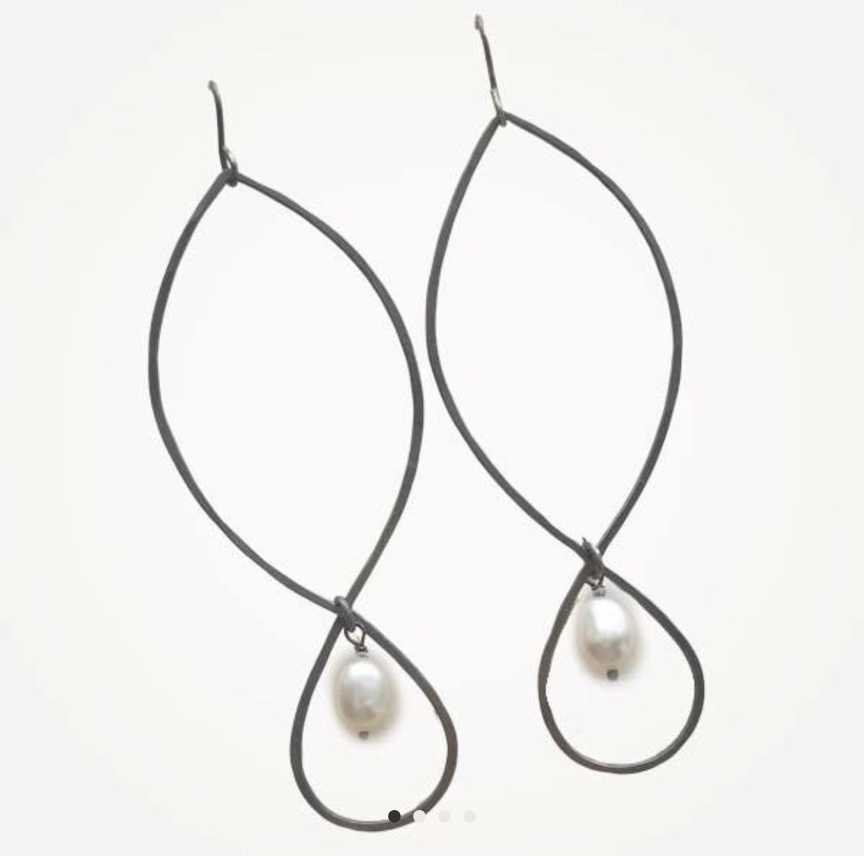Marquise Drop Earrings Pearl