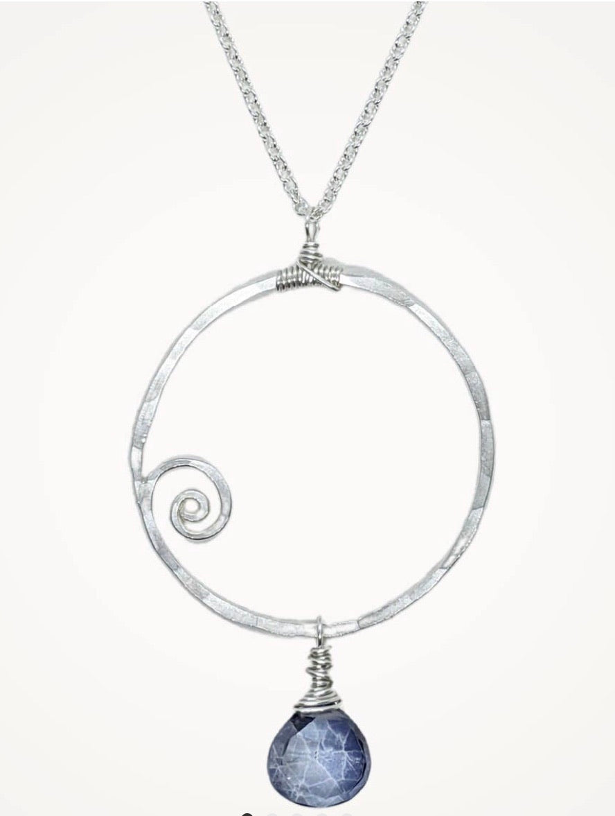 Wave Necklace Gemstone