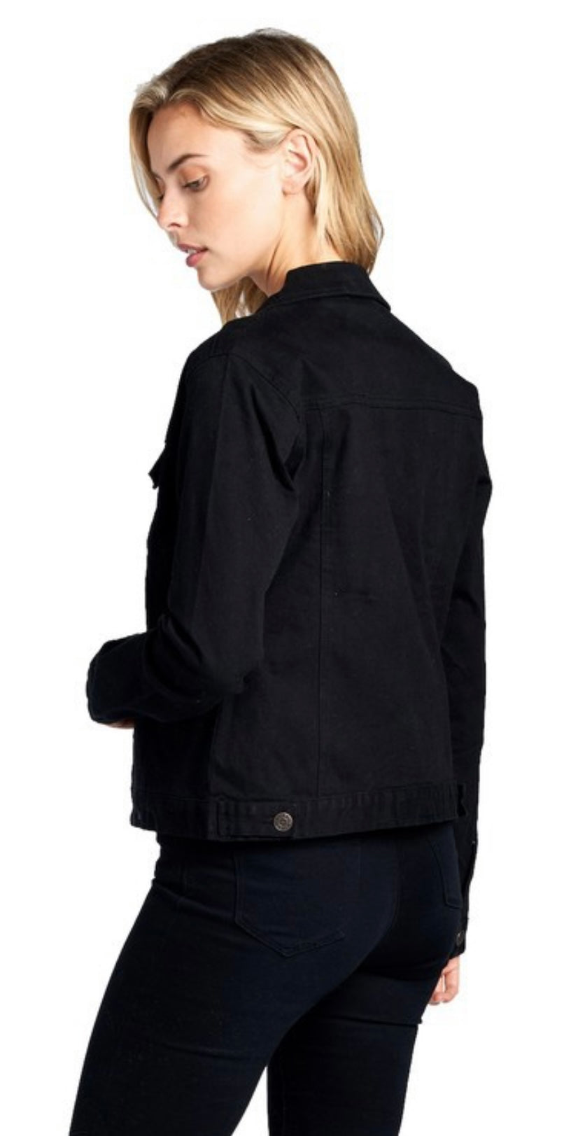 Black Denim Jean Jacket