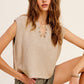 Slouchy Cropped Extended Sleeve Sweater Top