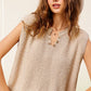 Slouchy Cropped Extended Sleeve Sweater Top