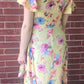 Lemon Floral Maxi Wrap Dress