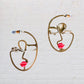Woman's Face Portrait Earrings
