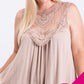 Vintage Lace Sleeveless Plus Size Blouse