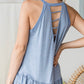 Flounce Sleeveless Top