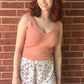 Ribbed V Neck Tank Top