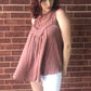 Vintage Lace Sleeveless Blouse